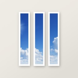 Triple  Fenetre Vituelle 120 x 30 cmm